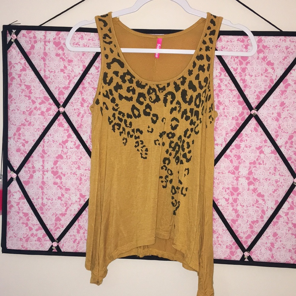2 Animal print tank tops